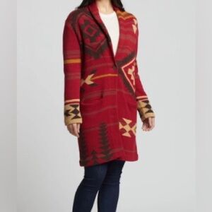 Pendleton sweater coat, knit